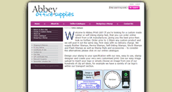 Desktop Screenshot of abbeyprint.rubberstampsdesigner.co.uk
