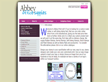 Tablet Screenshot of abbeyprint.rubberstampsdesigner.co.uk